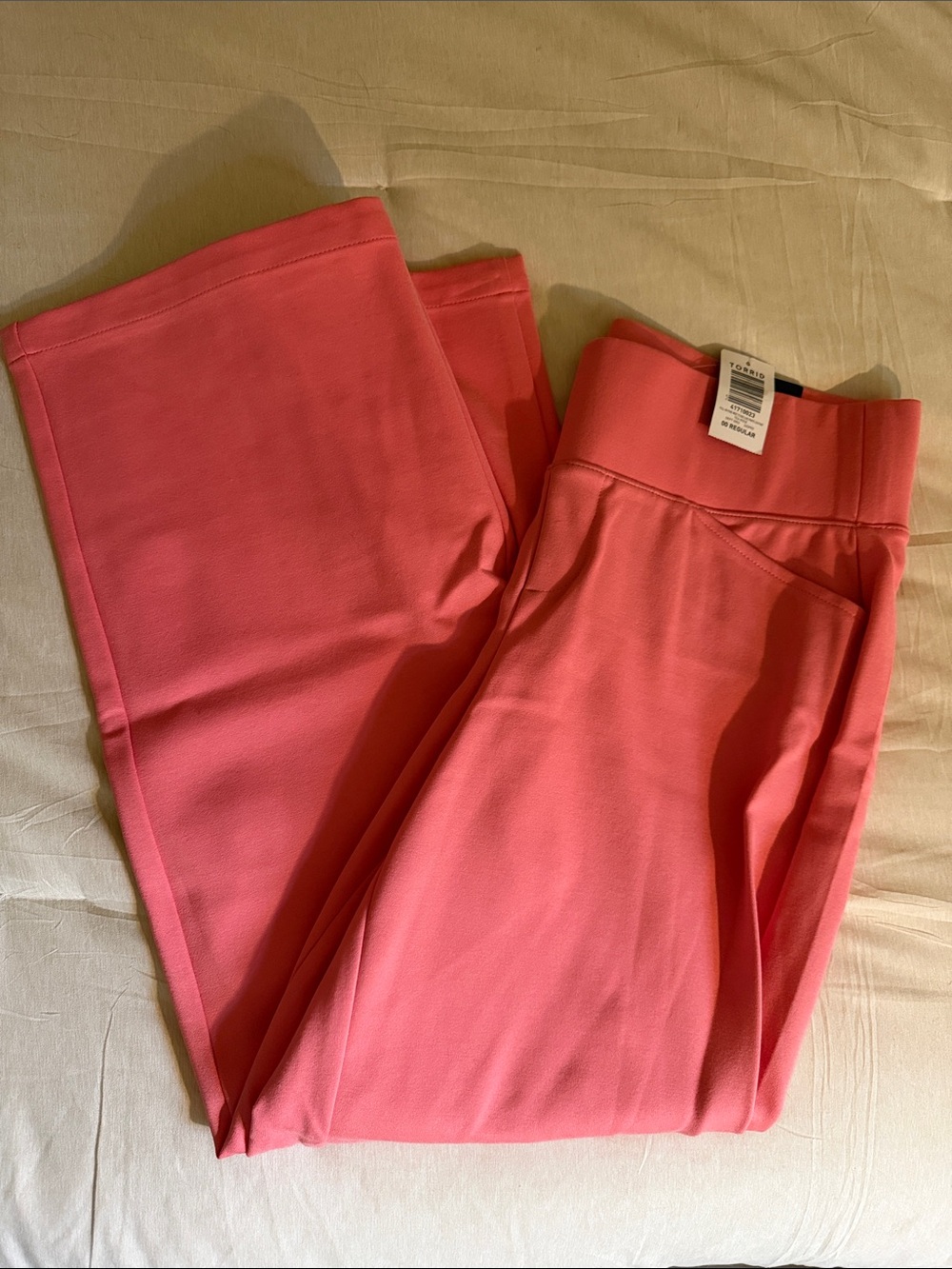 torrid Coral Wide-Leg Ponte Pants